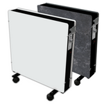 Climastar Optimax Infrarotheizung in Weiss mit Aluminium-Griff, 1000-2000 Watt Leistung und integriertem Thermostat.