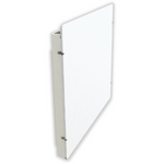 Climastar Silicium One WiFi Heizung in Weiss mit Steinoberfläche, geräuschlos und programmierbar.