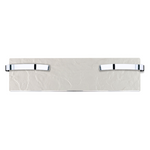 Handtuchtrockner Climastar Slim 500 W mit elegantem Stein-Design, 25 x 100 cm, in Weiss-Schiefer.