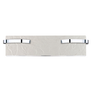 Handtuchtrockner Climastar Slim 500 W mit elegantem Stein-Design, 25 x 100 cm, in Weiss-Schiefer.