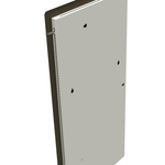 Climastar Slim BIG 800 Handtuchtrockner in Dunkel Natur Stein-Design, 50x100 cm, ideal für Badezimmer.