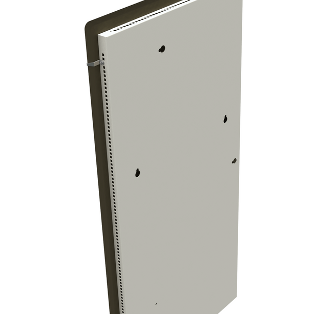 Climastar Slim BIG 800 Handtuchtrockner in Dunkel Natur Stein-Design, 50x100 cm, ideal für Badezimmer.
