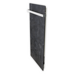 Climastar Slim BIG 800 Handtuchtrockner in Dunkel-Natura, mit elegantem Stein-Design, ideal für Badezimmer.