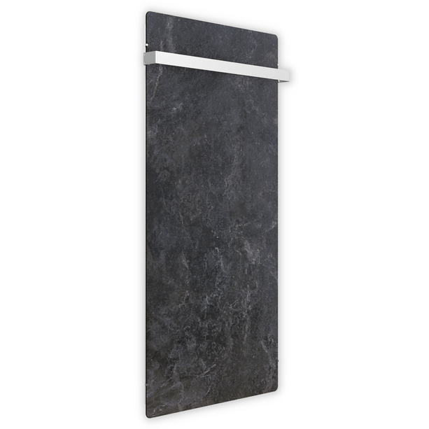 Handtuchtrockner Climastar Slim BIG 800 im geschmackvollen Stein-Design, ideal für Badezimmer.