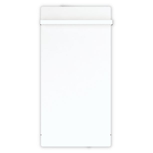 Handtuchtrockner Climastar Slim BIG 800 in Weiss mit Stein-Design, ideal für Badezimmer mit Handtuchhalter.