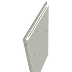 Climastar Slim BIG 800 Handtuchtrockner in Weiss mit Stein-Design, ideal für Badezimmer.