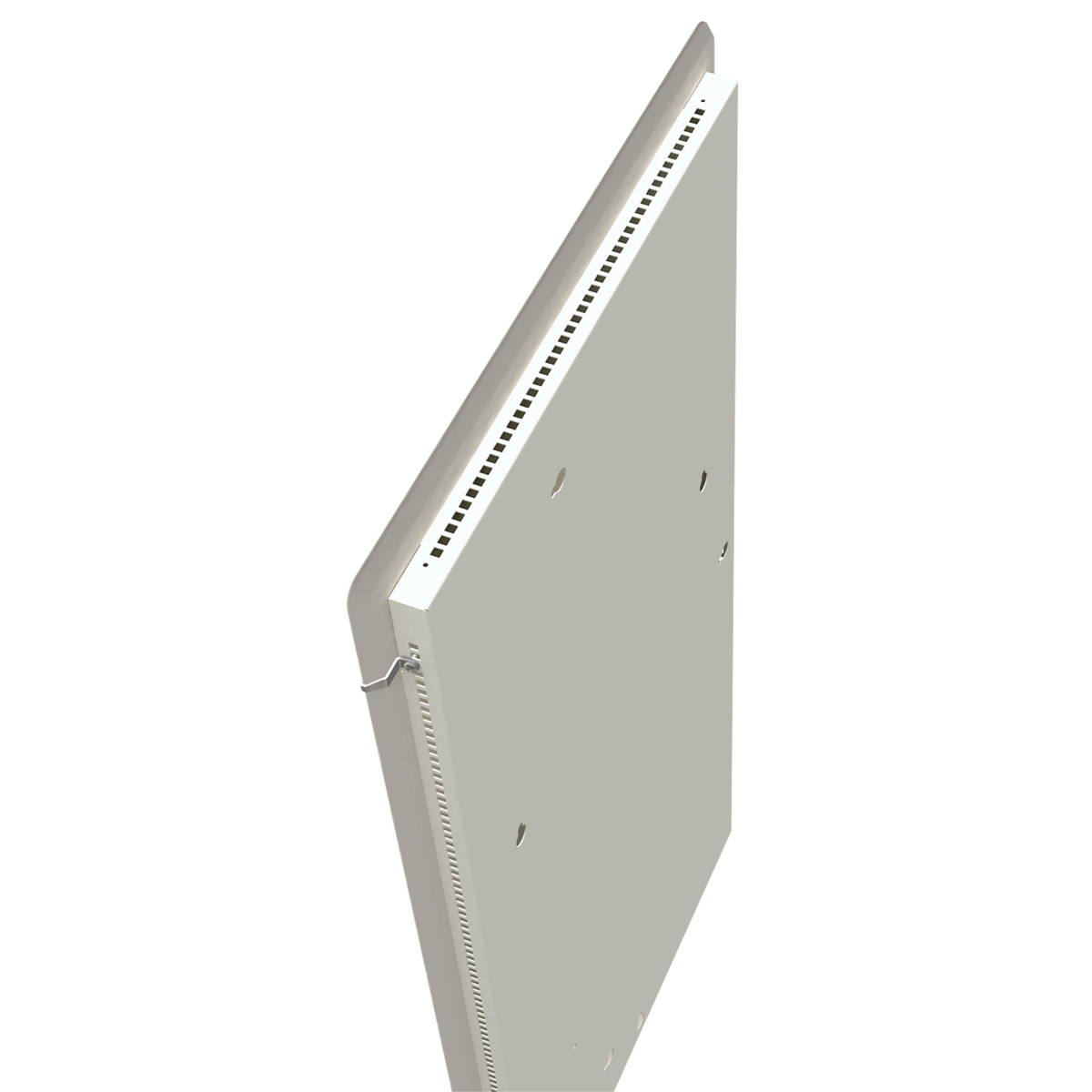 Climastar Slim BIG 800 Handtuchtrockner in Weiss mit Stein-Design, ideal für Badezimmer.