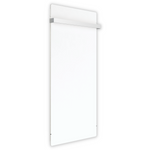 Handtuchtrockner Climastar Slim BIG 800 in weissem Quarz mit elegantem Stein-Design, ideal für Badezimmer.