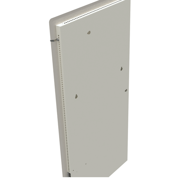 Climastar Slim BIG 800 Handtuchtrockner in weissem Quarz mit Stein-Design für Badezimmer.