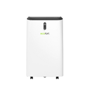 Mobiles Klimagerät ecoQ CoolAir 16+ für Räume bis 45 m², mit WiFi-Fernsteuerung und Energieklasse A.