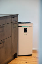 Luftreiniger ecoQ CleanAir 800+ für Räume bis 160 m², mit HEPA-Filter und App-Steuerung, in Kunststoff-Ausführung.