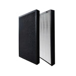 Zwei ecoQ CleanAir 800 plus HEPA- und Aktivkohlefilter in der Verpackung für Luftreiniger.