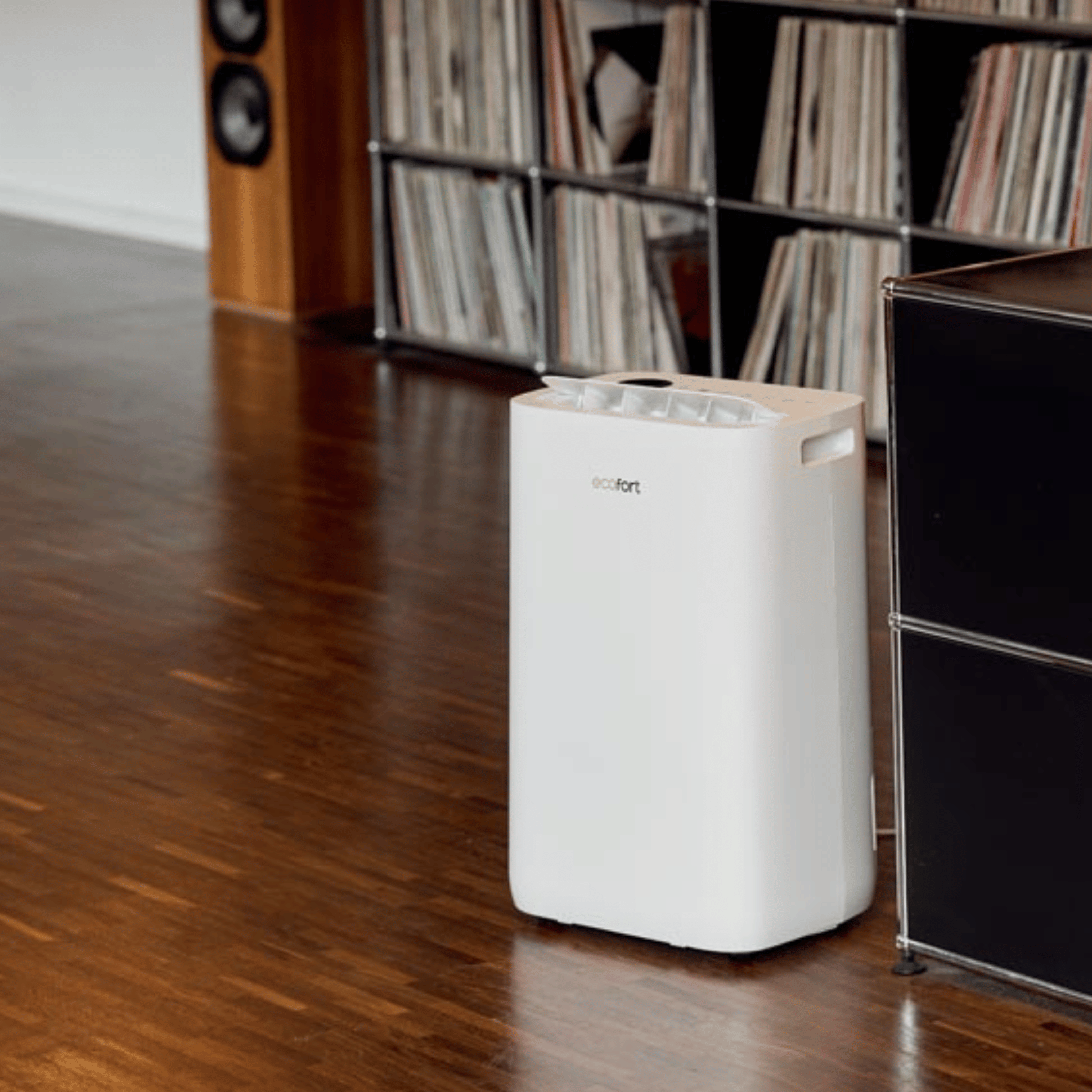 ecoQ DryAir 25L | Effizienter Luftentfeuchter für 60 m² | ecofort.ch