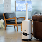 ecoQ HumidAir U1500 Luftbefeuchter mit Hygrostat, 1500 ml/h Befeuchtungsleistung und 16 l Wassertank.