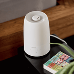 ecoQ HumidAir U250 Luftbefeuchter mit 3 Stufen, Hygrostat, ultraschall Technologie und 250 ml/h Befeuchtungsleistung.