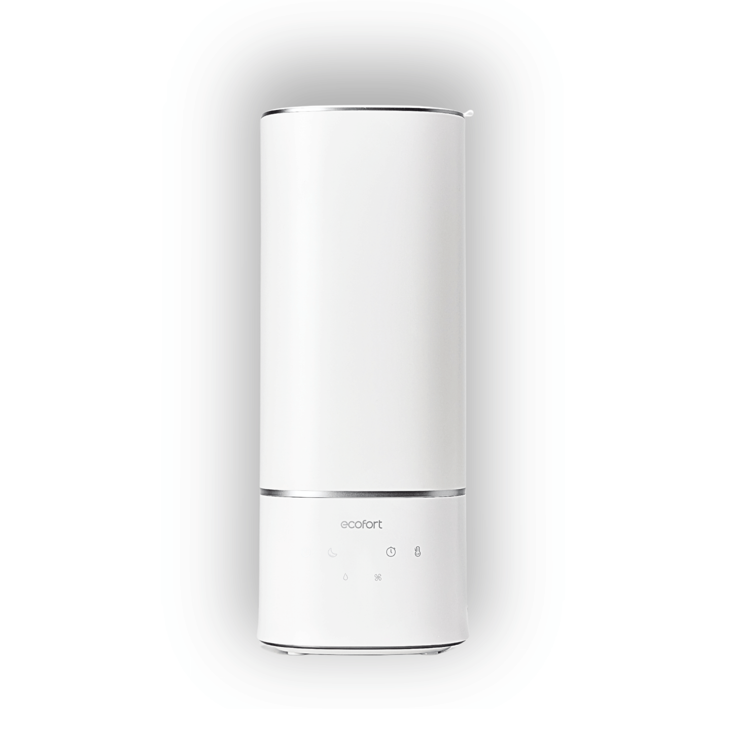 ecoQ HumidAir U400 Luftbefeuchter mit Ultraschall-Technologie, Hygrostat und 7-farbigem Stimmungslicht.