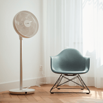 ecoQ SilentAir Grande Standventilator, energieeffizient mit Fernbedienung, leise bis 32 dB.