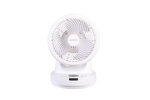 Tischventilator ecoQ SilentAir Tavo in weiss mit Smart-Modus und Fernbedienung.