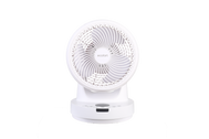 Tischventilator ecoQ SilentAir Tavo in weiss mit Smart-Modus und Fernbedienung.