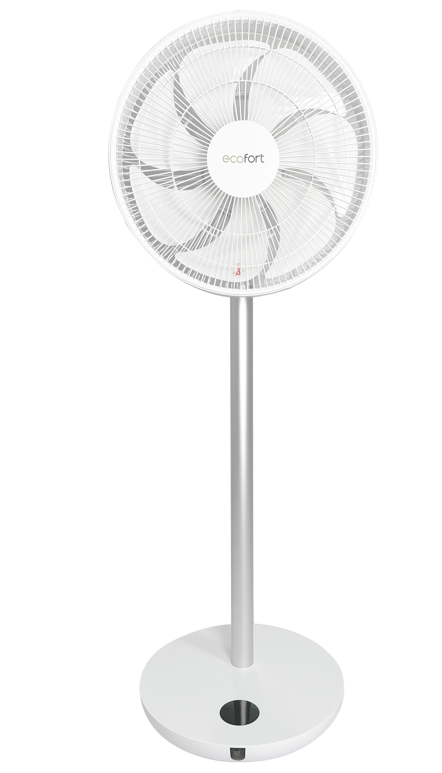 ecoQ SilentAir Grande Standventilator in Schwarz, Höhenverstellbar mit Timer- und Nachtmodus.