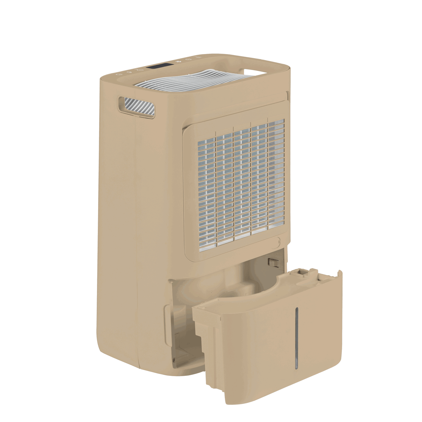 ecoQ DryAir 20L Energy Saver – Warm Sand, zuverlässiger Luftentfeuchter für Räume bis 50 m², energieeffizient, TCS Testsieger