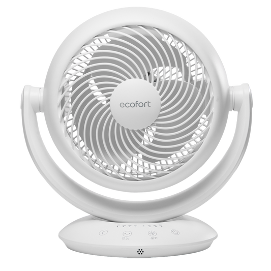 ecoQ SilentAir Pico leiser Tischventilator für Schreibtisch und Nachttisch