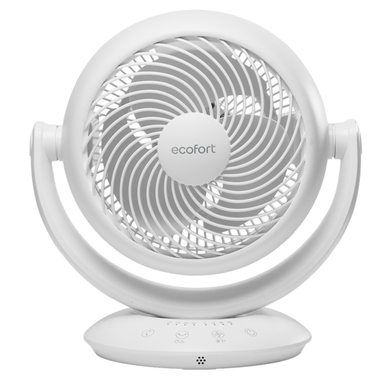 ecoQ SilentAir Pico leiser Tischventilator für Schreibtisch und Nachttisch