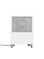 ecodry 425 Luftentfeuchter in limitierter weisser Edition mit 4 stabilen Lenkrollen.