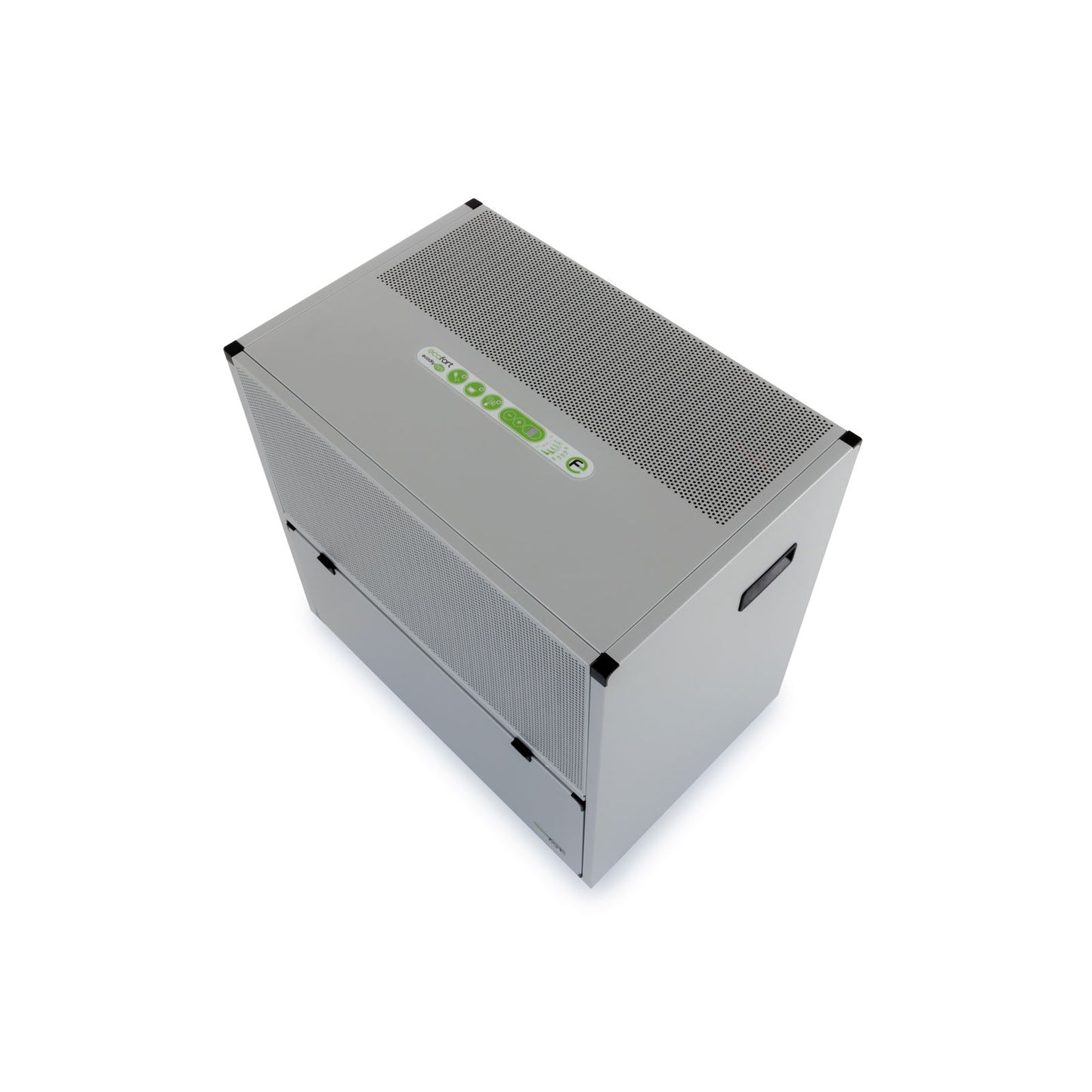 ecodry 925 Luftentfeuchter mit robustem Metallgehäuse und 4 stabilen Lenkrollen für einfache Mobilität.