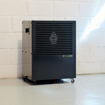 ecodry CaveMaster in Granitgrau, leistungsstarker Luftentfeuchter mit 10.2 l/24h Entfeuchtungsleistung.