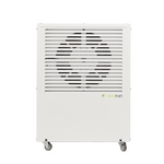 Der ecodry CaveMaster reguliert Feuchtigkeit präzise. In der Farbe Oyster White ergänzt er stilvoll jeden Weinkeller.
