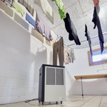 ecodry Neptun in Creamy White - mobiler Wäschetrockner mit Hygrostat-Steuerung für bis zu 20 m².