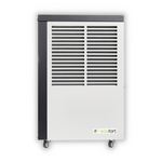 ecodry Neptun Luftentfeuchter in Creamy White für Räume bis 20 m², mobil mit Hygrostat-Steuerung.