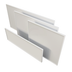ecoheat Basic Infrarotheizung 600 W, platzsparendes und ultraflaches Design, Wandmontage Aluminium Panel.