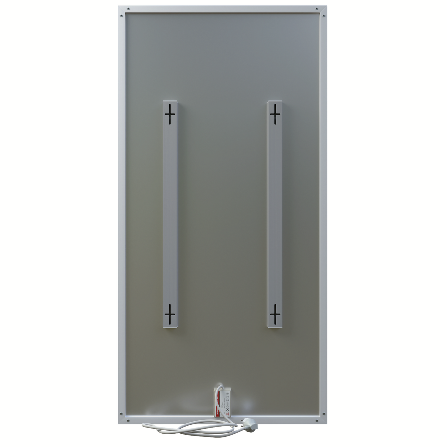 ecoheat Basic Infrarotheizung 800 W, ultraflaches Design, 60 x 120 cm, platzsparend und wartungsfrei.