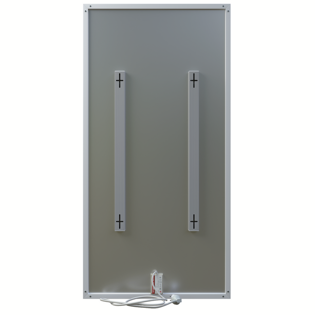 ecoheat Basic Infrarotheizung 800 W, ultraflaches Design, 60 x 120 cm, platzsparend und wartungsfrei.