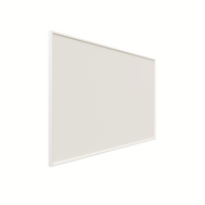 ecoheat Basic Infrarotheizung 600 W in Aluminium, platzsparend und formschön, Montage an der Wand oder Decke.