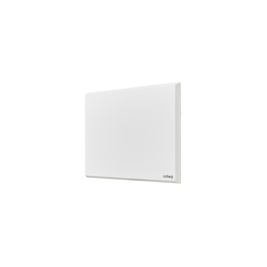 Flaches Infrarotpanel ecoheat Classic 300 zur Wand- oder Deckenmontage, GS zertifiziert, 300 Watt Heizleistung.