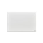 ecoheat Classic 700 Infrarot-Heizpanel in metallischer Oberfläche an der Wand montiert, effizient zum Heizen von 8 m².