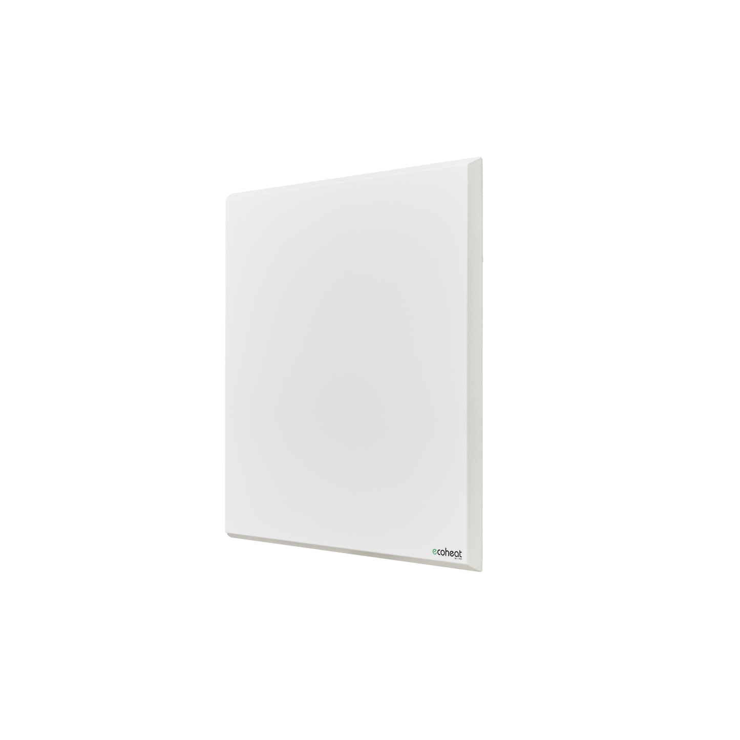 Wandmontiertes Infrarotheizpanel ecoheat Classic-T 450 in modernem, ultra-flachem Design, IP44, mit integriertem Funk-Empfänger.
