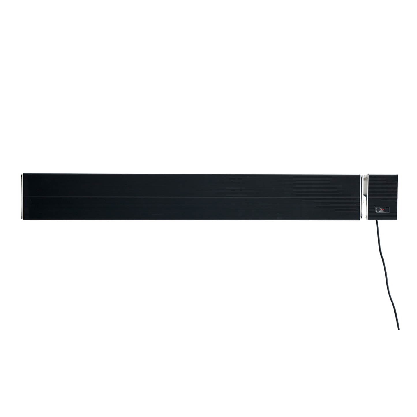 Wandmontierter ecoheat HeatBAR comfort+ Infrarotstrahler mit 1800 Watt Heizleistung und Fernbedienung.