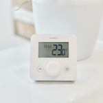 Der ecoheat Sensus regelt deine Aura- oder Vitrea-Heizung punktgenau – mit komfortabler Bedienung und zeitgesteuerten Heizphasen.