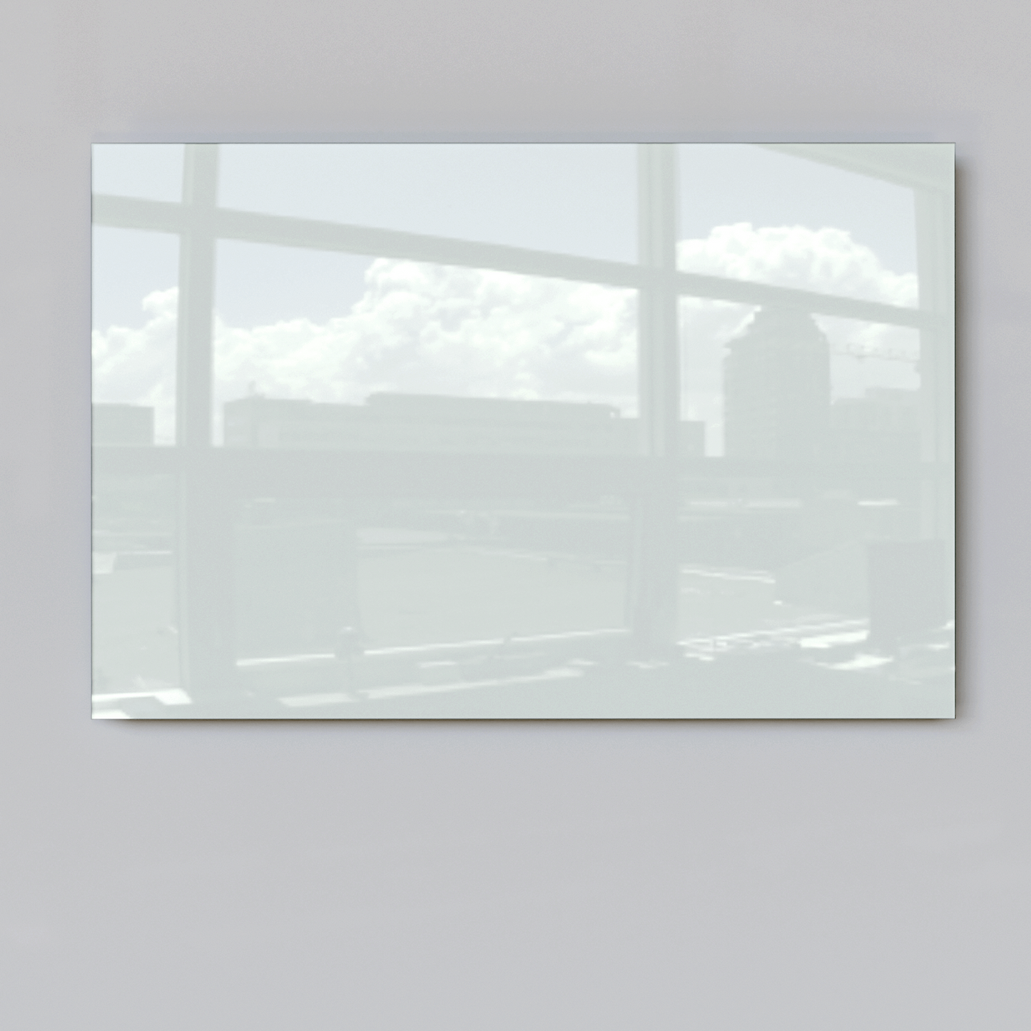 ecoheat Vetro Infrarot-Glasheizung mit glatter Oberfläche, rahmenlos, 600 Watt, Masse 60 x 90 cm.