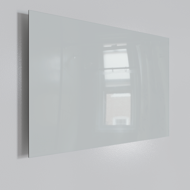 ecoheat Vetro Infrarot-Glasheizung 60x90 cm, rahmenlos, glatte Glasoberfläche, 600 Watt Heizleistung.