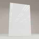 ecoheat Vetro Infrarot-Glasheizung 60 x 90 cm, rahmenlos mit glatter Glasoberfläche und 600 Watt Heizleistung.