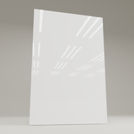 ecoheat Vetro Infrarot-Glasheizung 60 x 90 cm, rahmenlos mit glatter Glasoberfläche und 600 Watt Heizleistung.