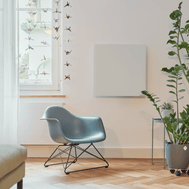 ecoheat Vitrea 370: Glasheizung mit Satin-Oberfläche für kleine Räume. Hochwertig verarbeitet, montagefreundlich und optisch ein Highlight.