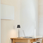 ecoheat Vitrea 780: Glasheizung mit Funkempfänger für moderne Wohnkonzepte. Flache Bauweise, starke Wärmeleistung, einfache Steuerung.