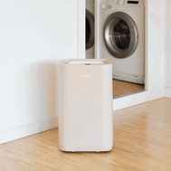 ecoQ DryAir 20L Energy Saver – Warm Sand, Testsieger TCS, sehr leiser Luftentfeuchter mit starker Leistung und geringem Verbrauch, 50 m²