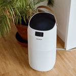 ecoQ CleanVac 400+: Luftreiniger für bis zu 80 m² mit UV-C-Lampe zur Keimreduktion & smarter Steuerung via ecofort App – für saubere, gesunde Raumluft.
